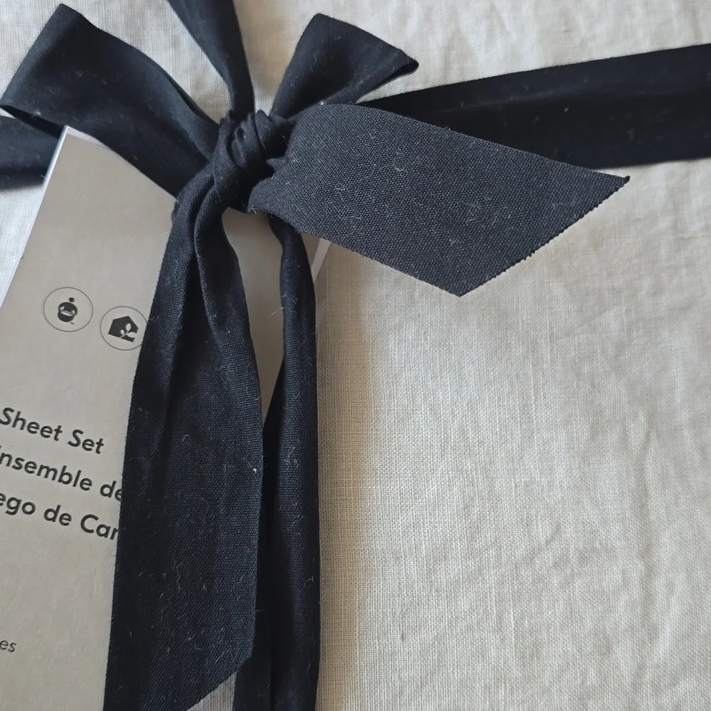 ❤️BUY 2 GET 1 FREE West Elm European Flax Linen,Full,Retail $269.00,Frost Grey